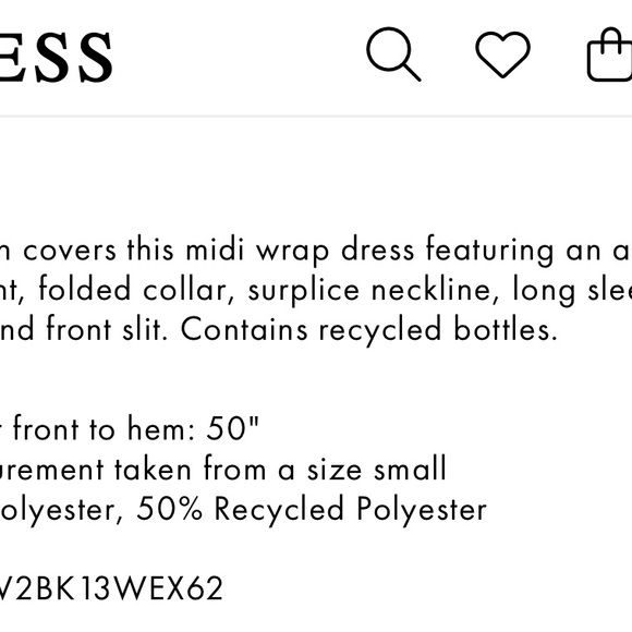 Satin dress GUESS - Picture 4 of 4